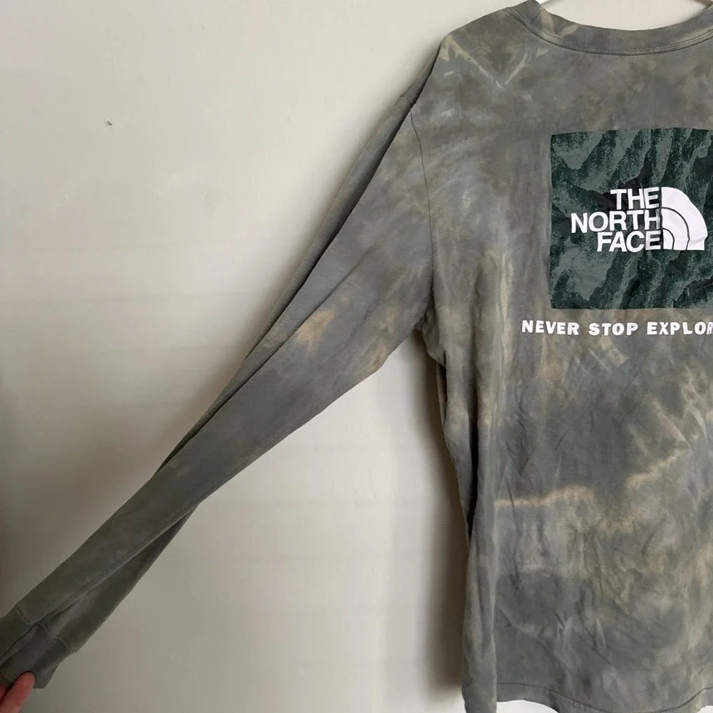 The North Face Men WANDER Long Sleeve Shirt Xxl Hand Made Tie Dye‎ 1 Of A Kind